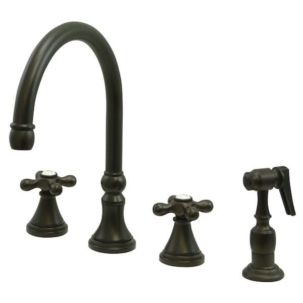 Widespread Kitchen Faucet, Oil Rubbed Bronze